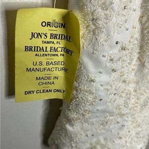 Jon’s Bridal Two Piece Beaded Wedding Dress